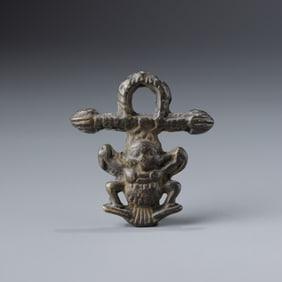 Old Tibetan Bronze Garuda Bird Amulet Pendant