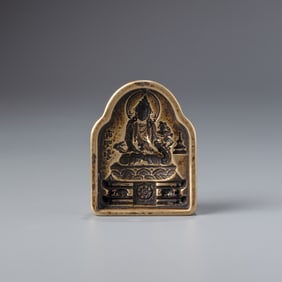 Antique Tibetan Bronze/brass Tsa Tsa Statue Mold