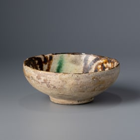 Ancient Nishapur Ceramic Pottery Bowl, Late 10th Century