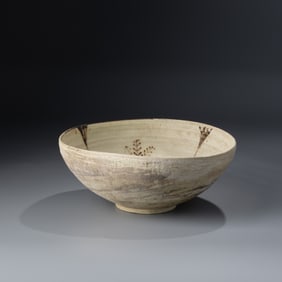 Ancient Nishapur Ceramic Pottery Bowl, Late 10th Century