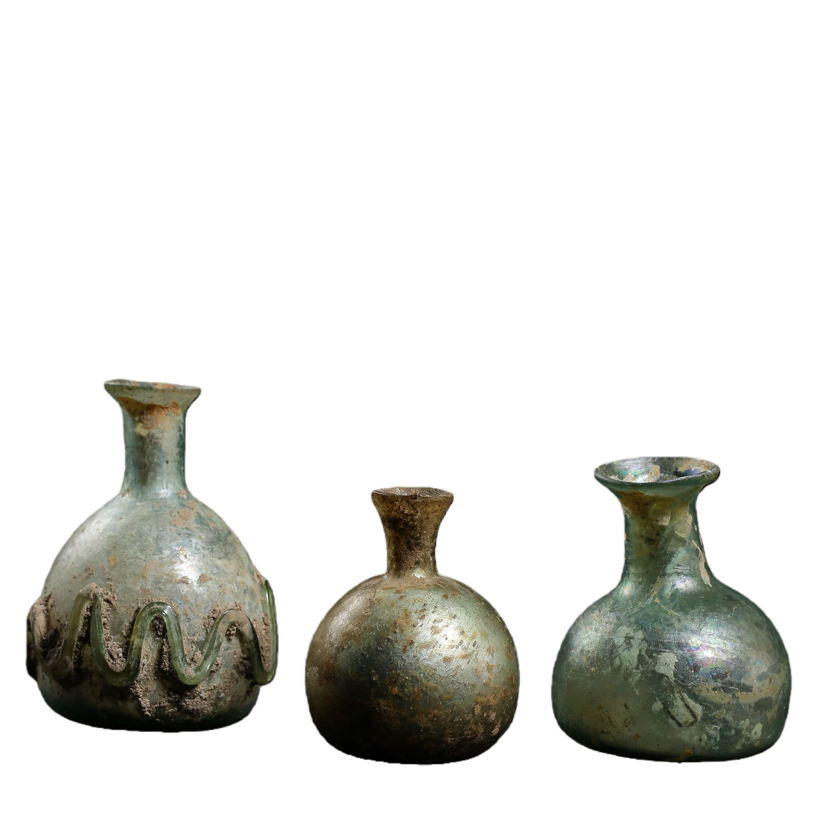 A set of Chinese Tang Dynasty glass bottles (1 of 5)
