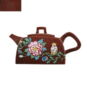Zisha teapots by famous figures in ancient China