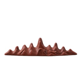 Ancient Chinese purple clay brush holder