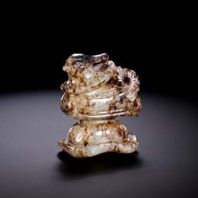 Jade bird hat ornament from the Liao Dynasty in China