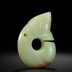 Jade Pig-Dragon from the Hongshan Culture of the Hongshan Period in China