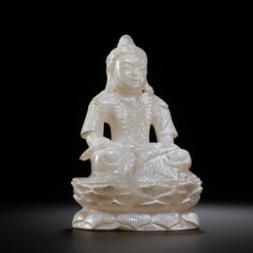 Jade Buddha statue from the Liao Dynasty in China
