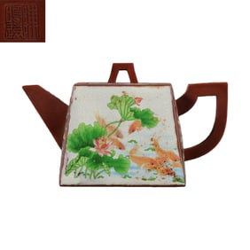 Zisha teapots by famous figures in ancient China