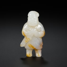 Standing Agate Figure from the Liao Dynasty in China