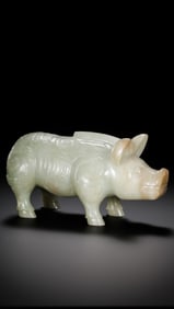 Jade pig from the Western Zhou Dynasty in China