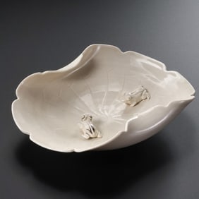 Northern Song Dynasty Ding Kiln White Porcelain Lotus Plate