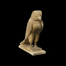 Rare Ancient Egyptian Stone Horus Falcon Figurine