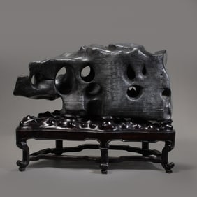 Lingbi stone carving ornament from the Qing Dynasty in China