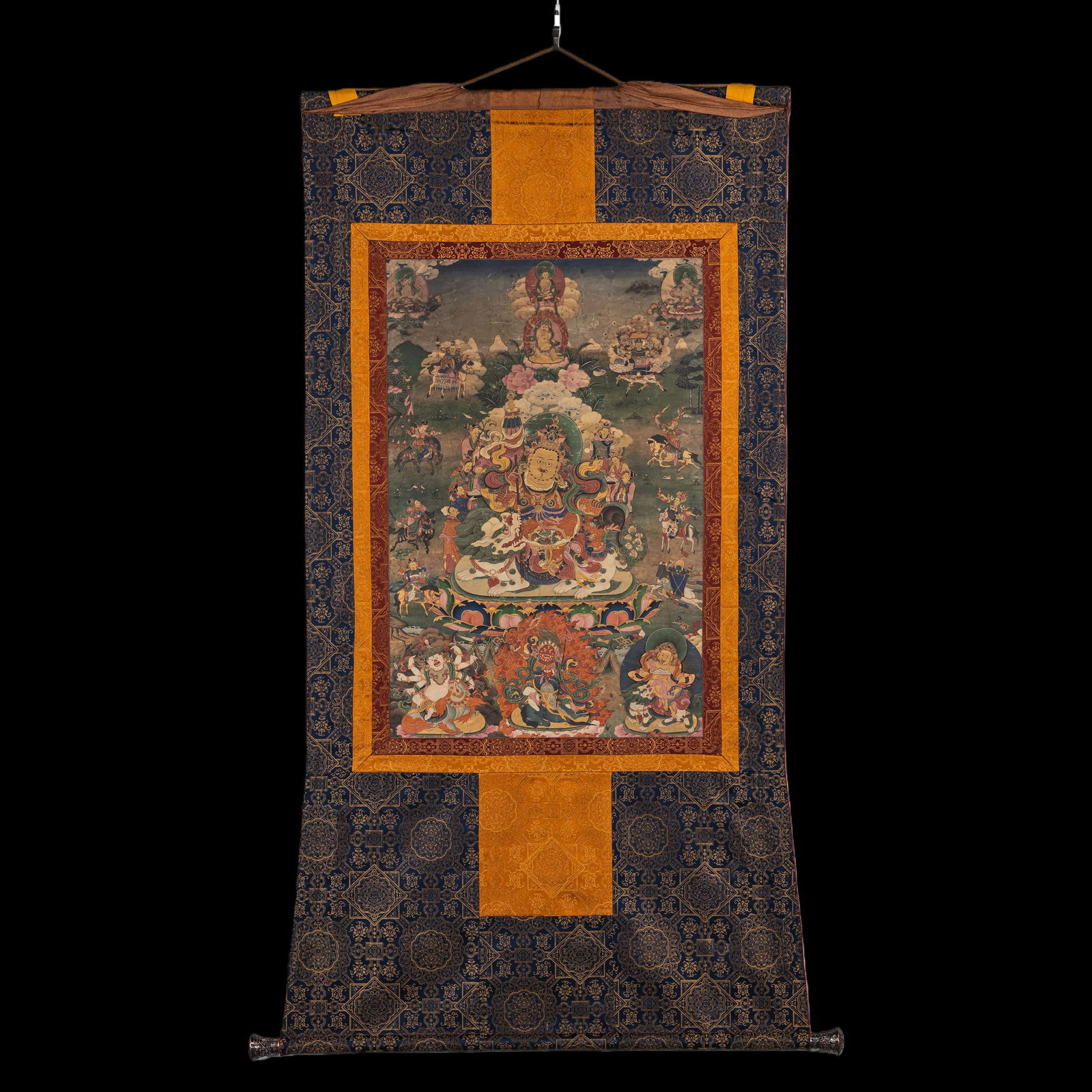 Chinese Qing Dynasty Buddhist Thangka (1 of 9)