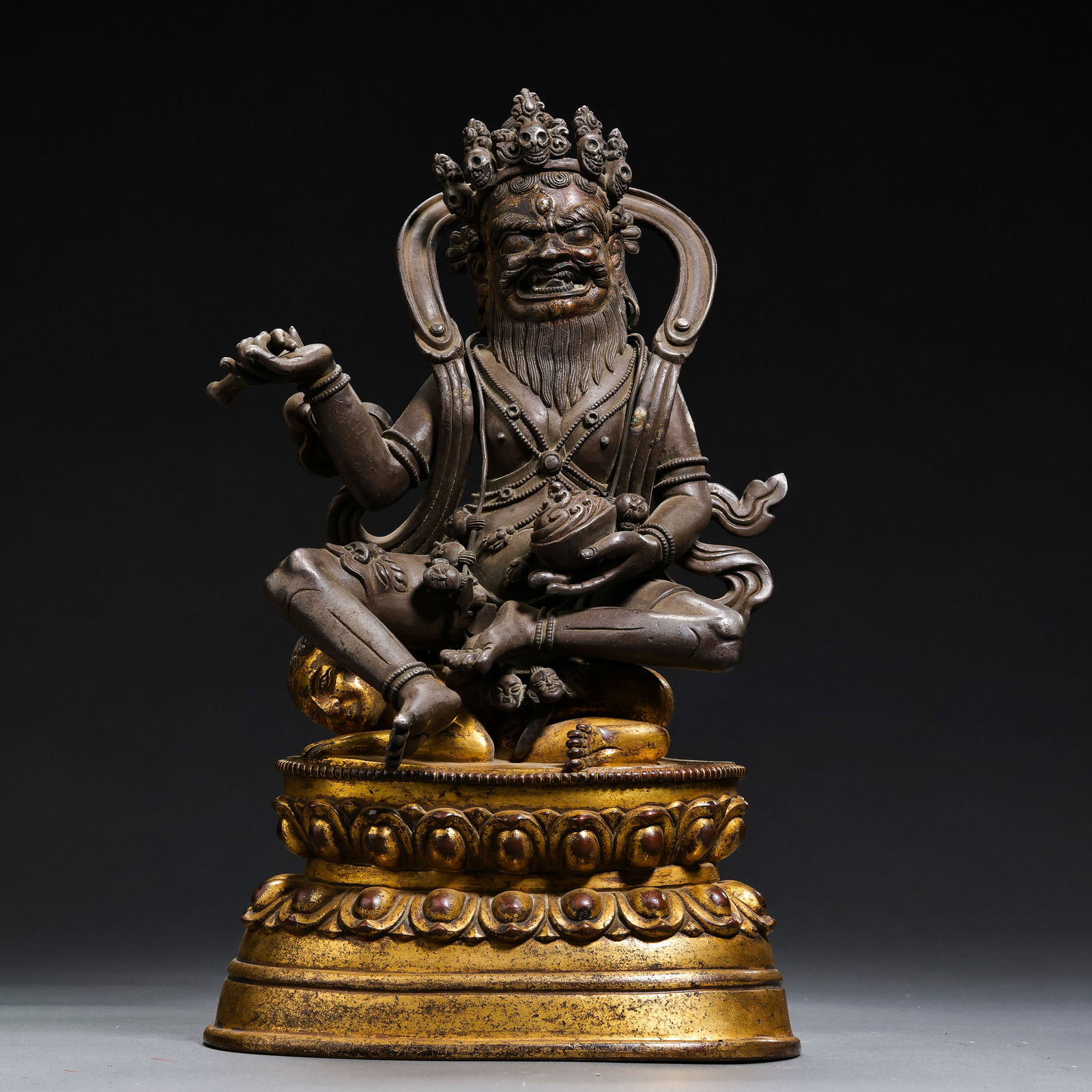 Chinese Ming Dynasty Gilt Bronze Seated Buddha Statue (1 of 9)