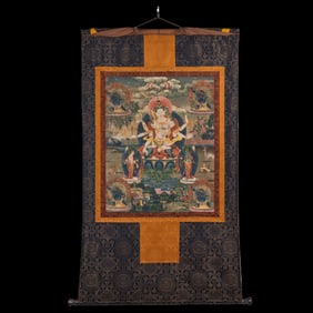 Chinese Qing Dynasty Buddhist Thangka