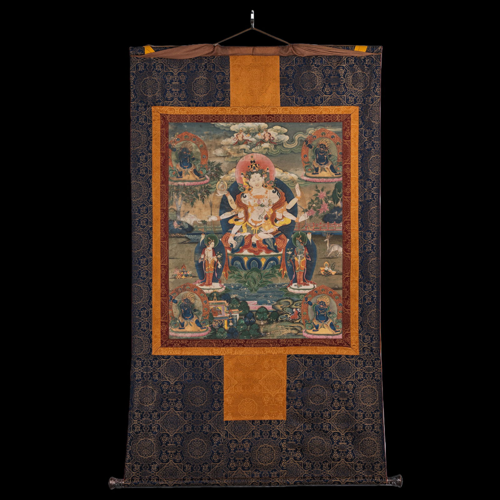 Chinese Qing Dynasty Buddhist Thangka (1 of 10)