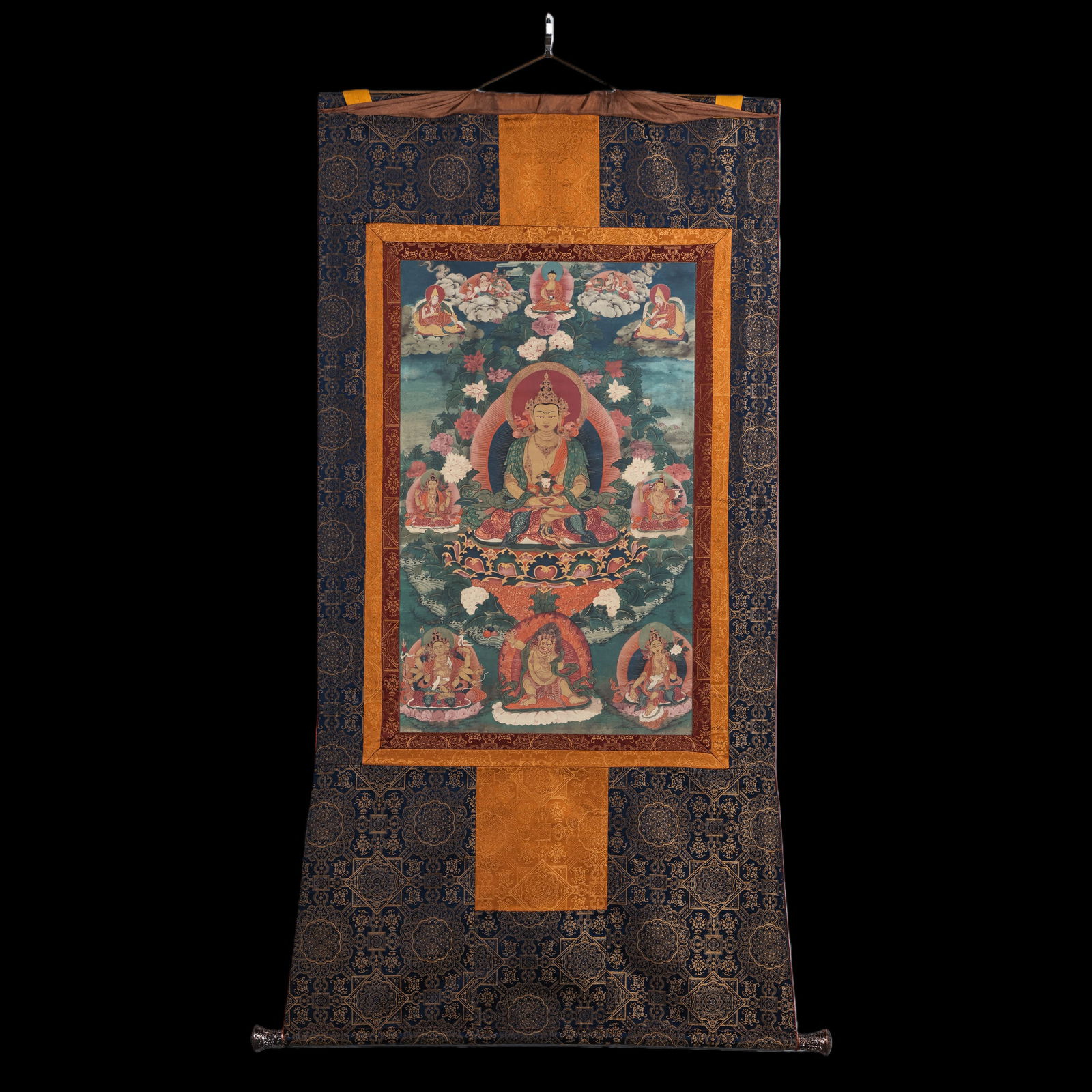 Chinese Qing Dynasty Buddhist Thangka (1 of 10)