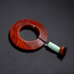 Red agate ring from the Warring States period in China