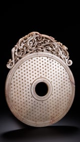 Jade discs from the Warring States and Han Dynasties in China