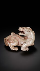 Jade auspicious beasts from the Han Dynasty in China