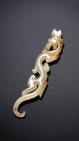 Jade Dragon Pendant from the Han Dynasty in China