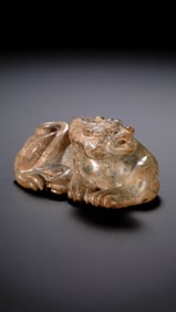 Jade auspicious beasts from the Han Dynasty in China