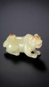 Jade auspicious beasts from the Han Dynasty in China