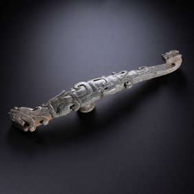 Jade Dragon Belt Hook from the Han Dynasty in China