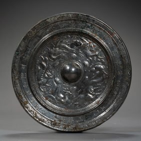 Chinese Han Dynasty bronze mirror