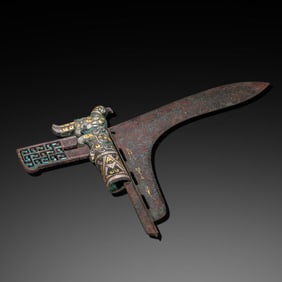 Gold and silver inlaid daggers from the Warring States period in China