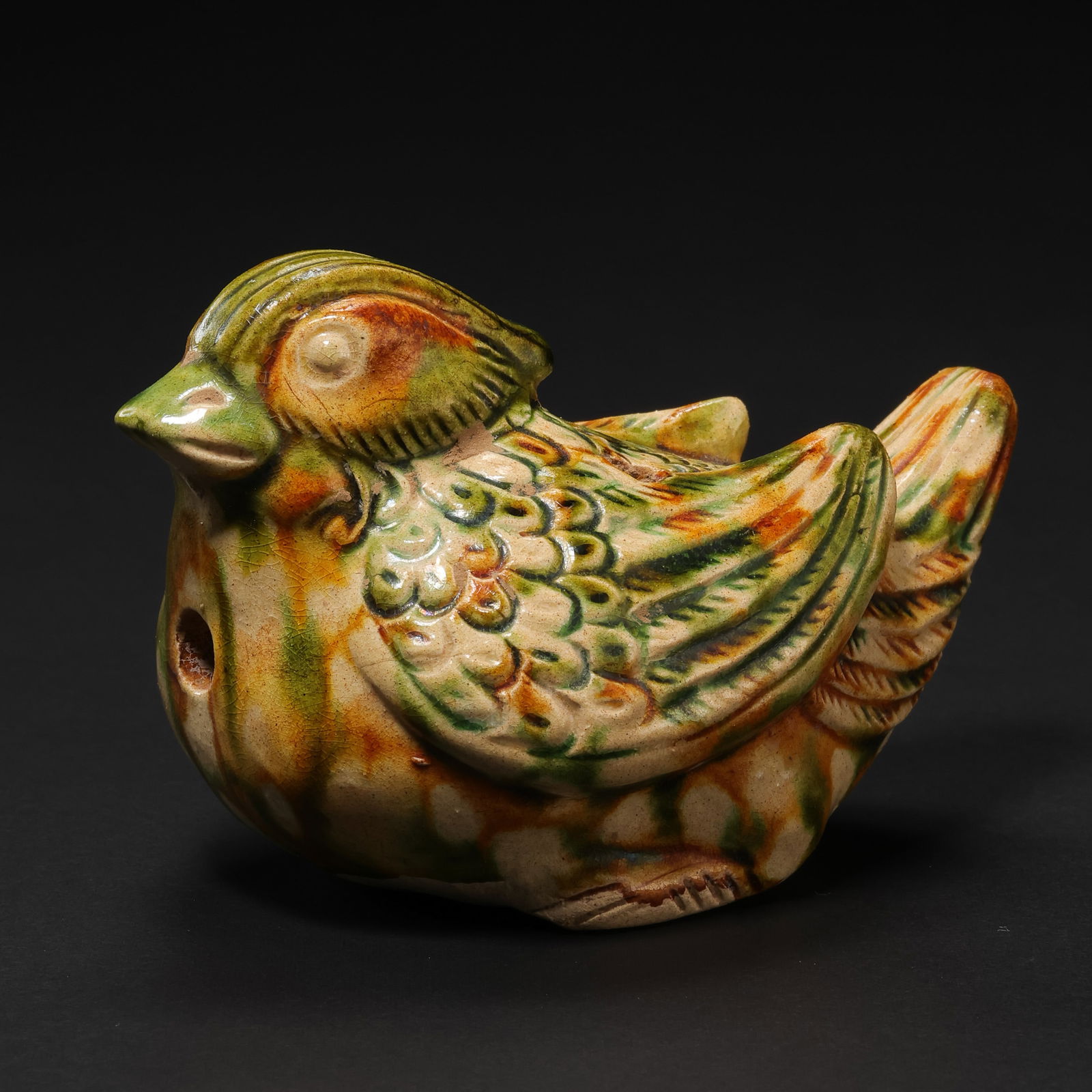 Chinese Tang Dynasty tricolor mandarin duck water dropper (1 of 10)