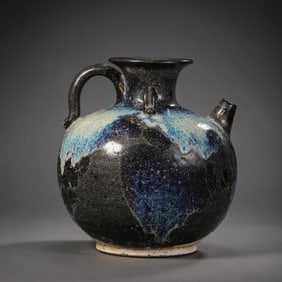 Chinese Tang Dynasty Lushan Flower Glazed Ewer