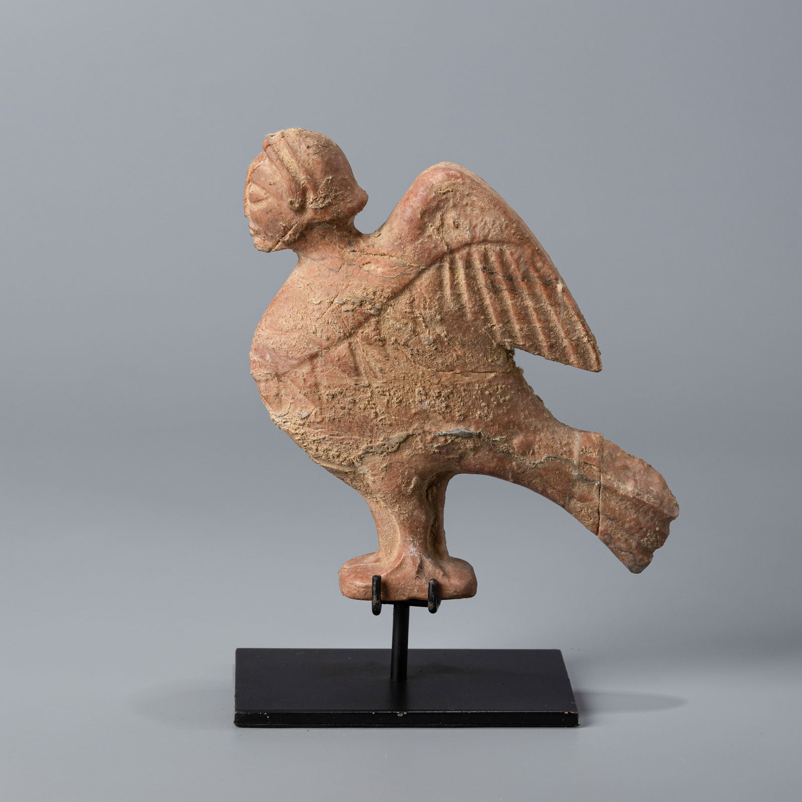 HELLENISTIC GREEK CARVED STONE SIREN FIGURE: Hellenistic Greek Carved Stone Siren Figure Size Detail :15.5 x 17.5cm Total Weight : 1.4kg*If you win the item, we will provide customized packaging tailored specifically for your goods. If you have