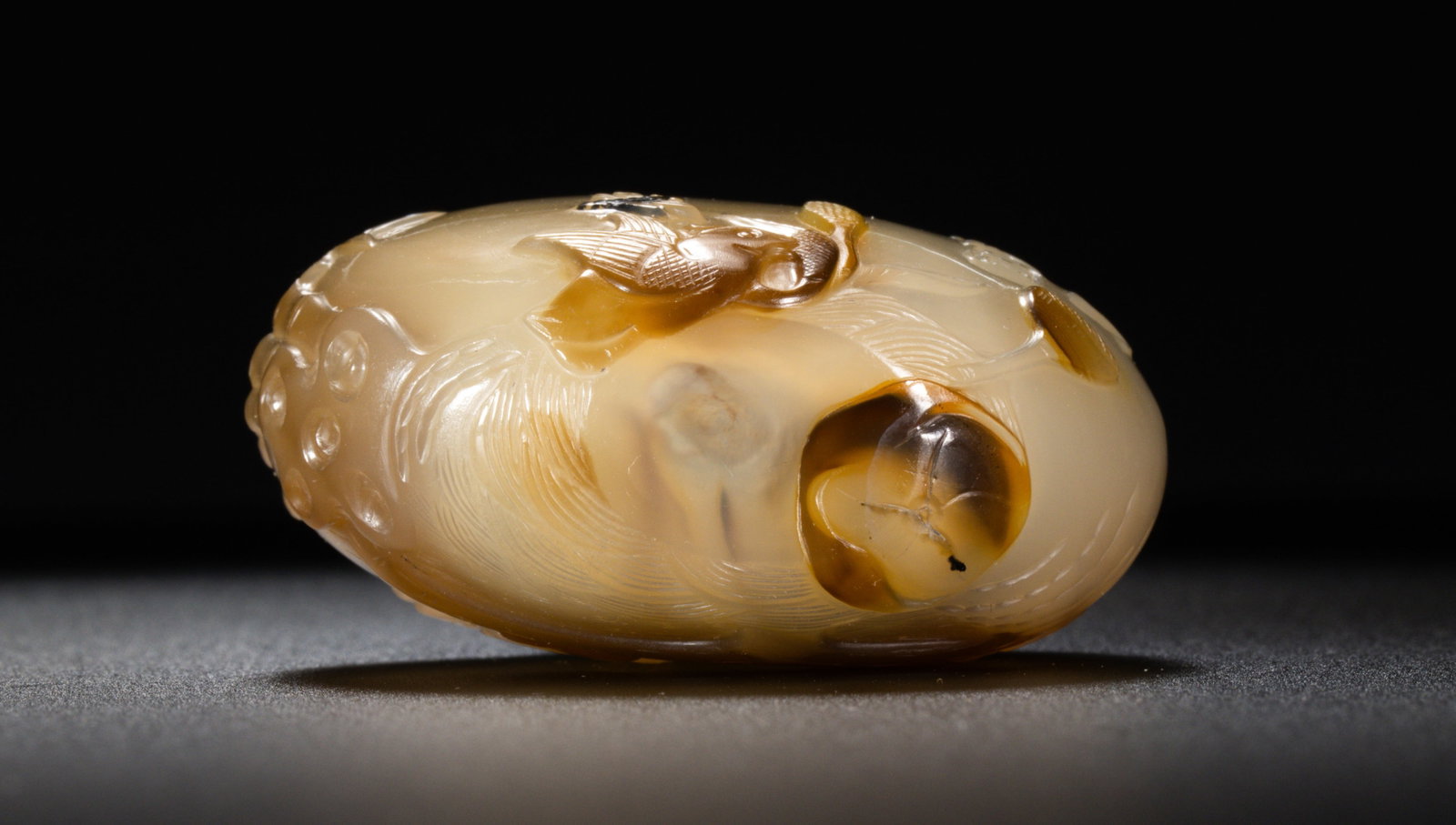 Chinese Qing Dynasty Agate Snuff Bottle - 7