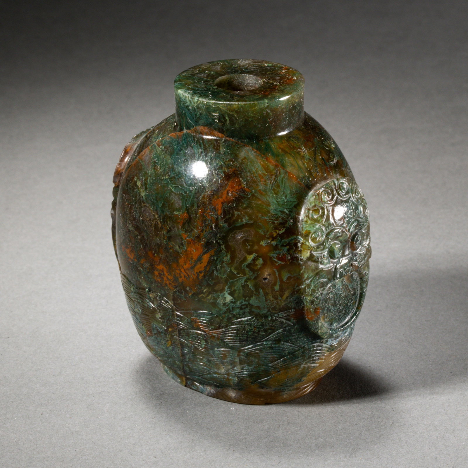 Chinese Qing Dynasty Agate Snuff Bottle - 3