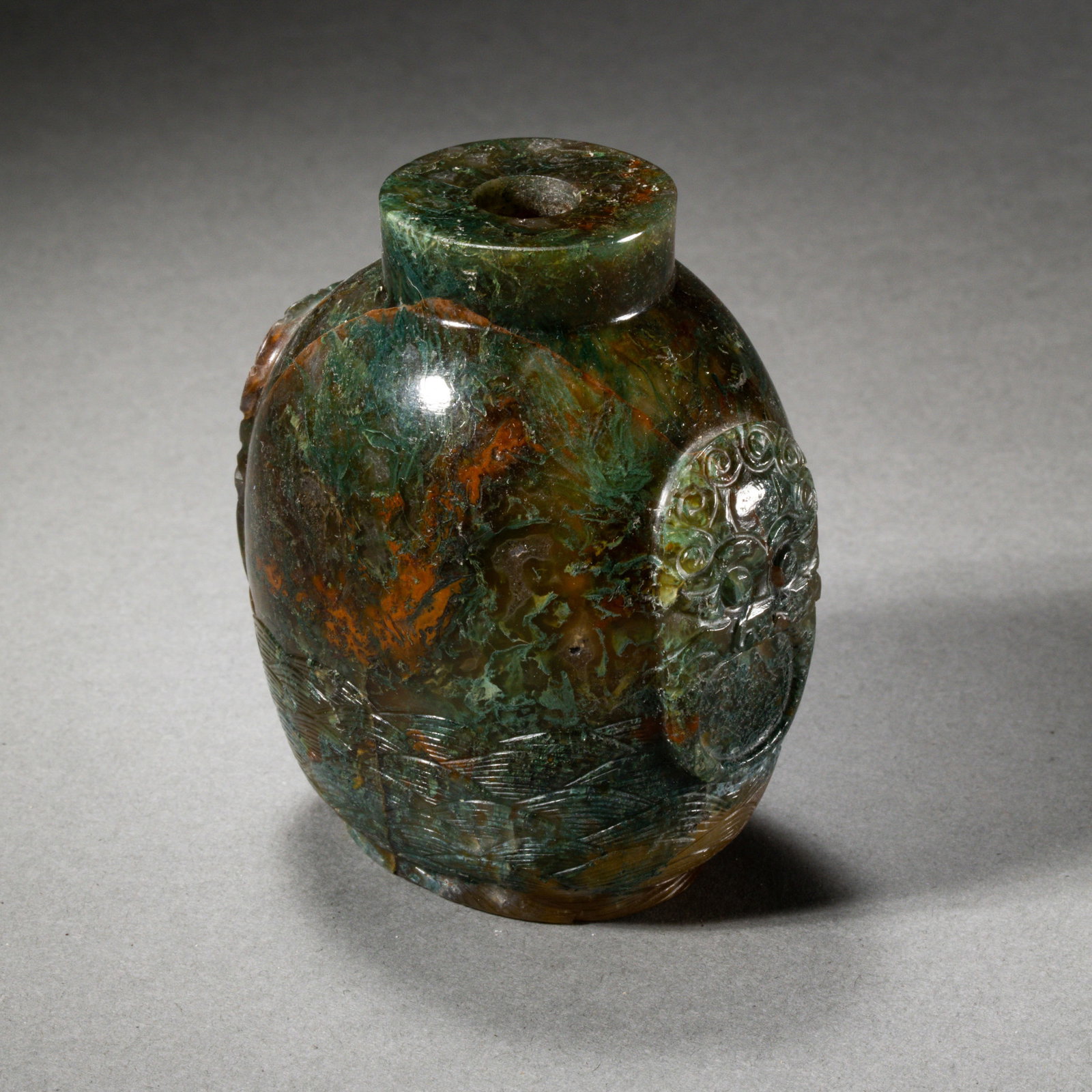 Chinese Qing Dynasty Agate Snuff Bottle - 4