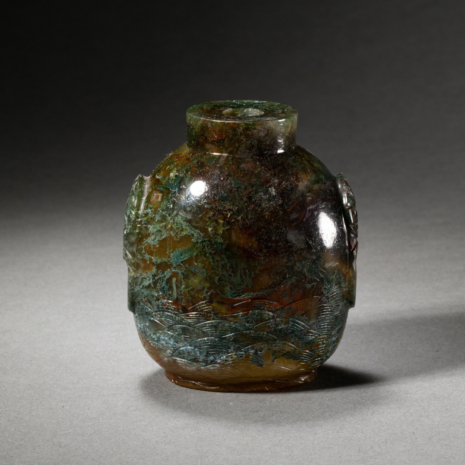 Chinese Qing Dynasty Agate Snuff Bottle - 6