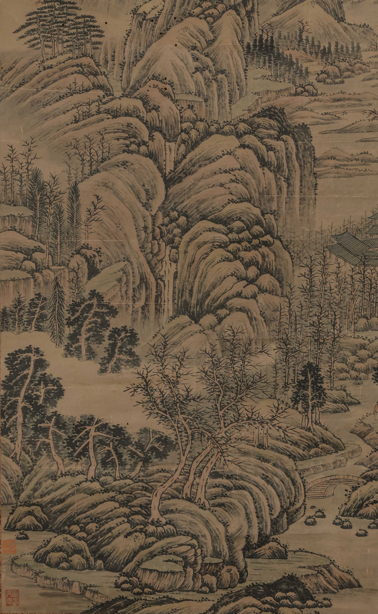 Landscape by Wang Hui - 7