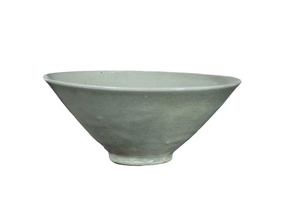 Song Dynasty Yaozhou Kiln Celadon Conical Tea Bowl (1 of 6)