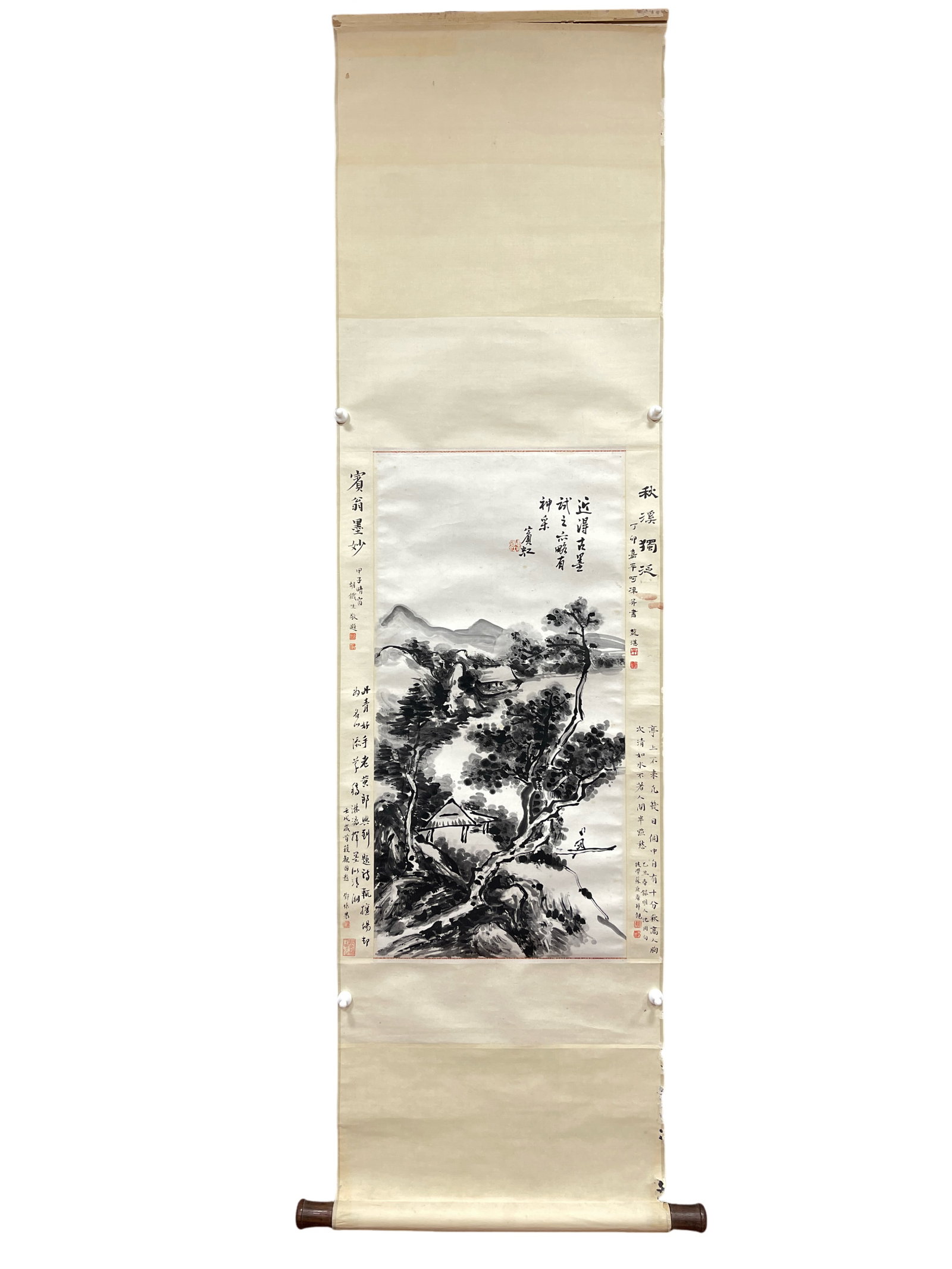 Huang Binhong, ink landscape, vertical scroll on paper: 68*33cm
