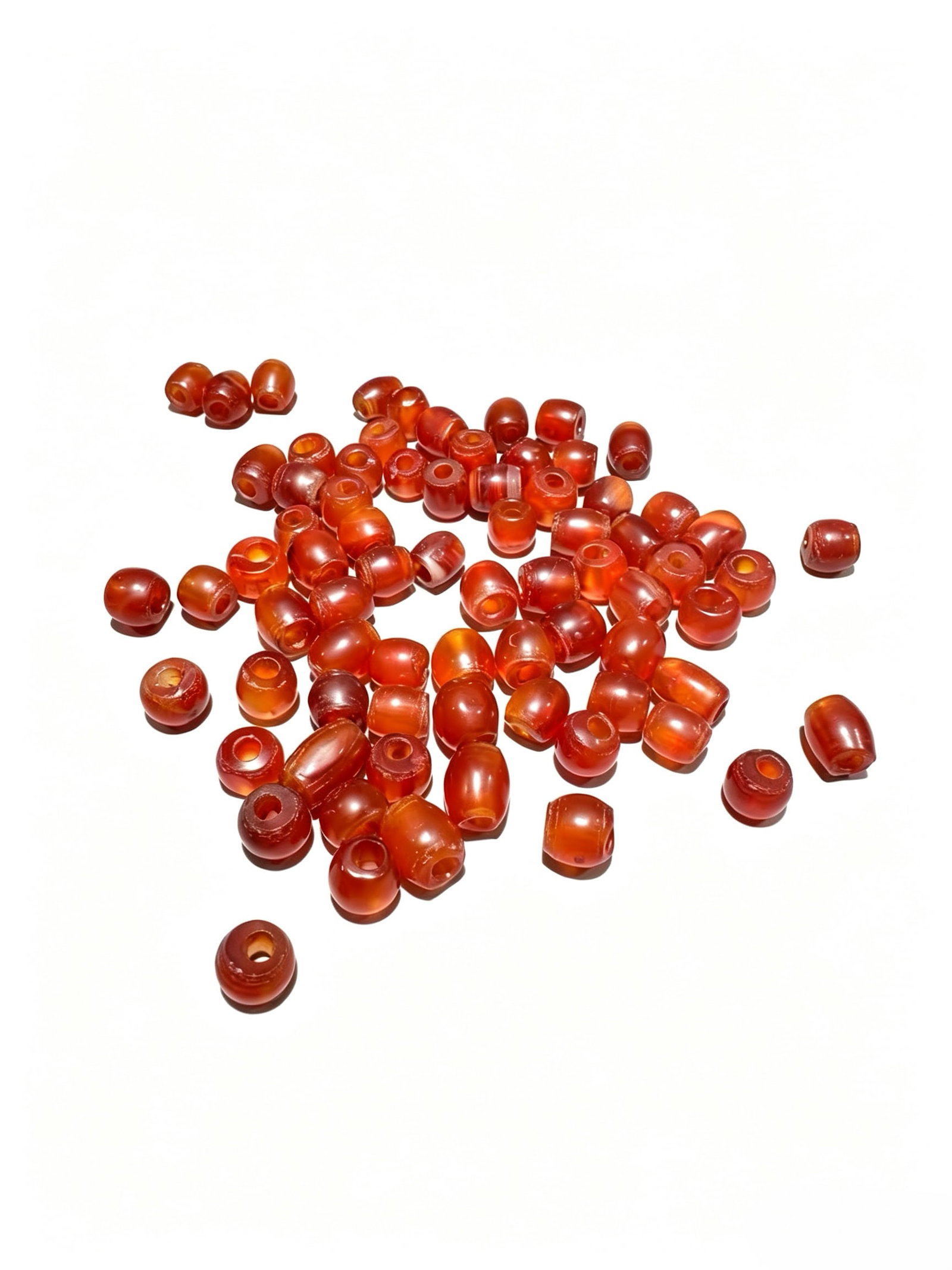 Western Zhou Wine-Red Agate Ancient Bead Ensemble (1 of 1)