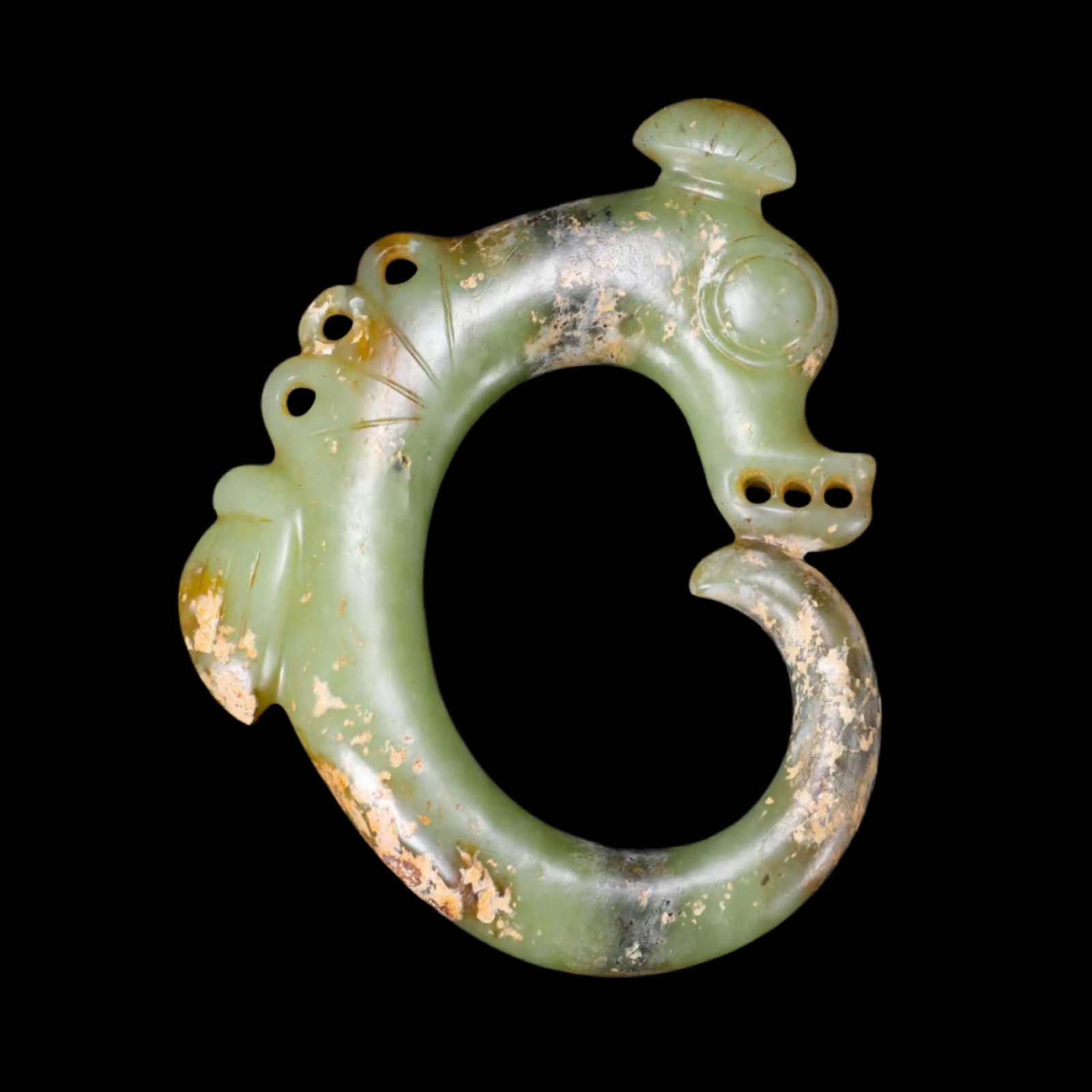 Neolithic Hongshan Culture Jade Pig Dragon (1 of 7)