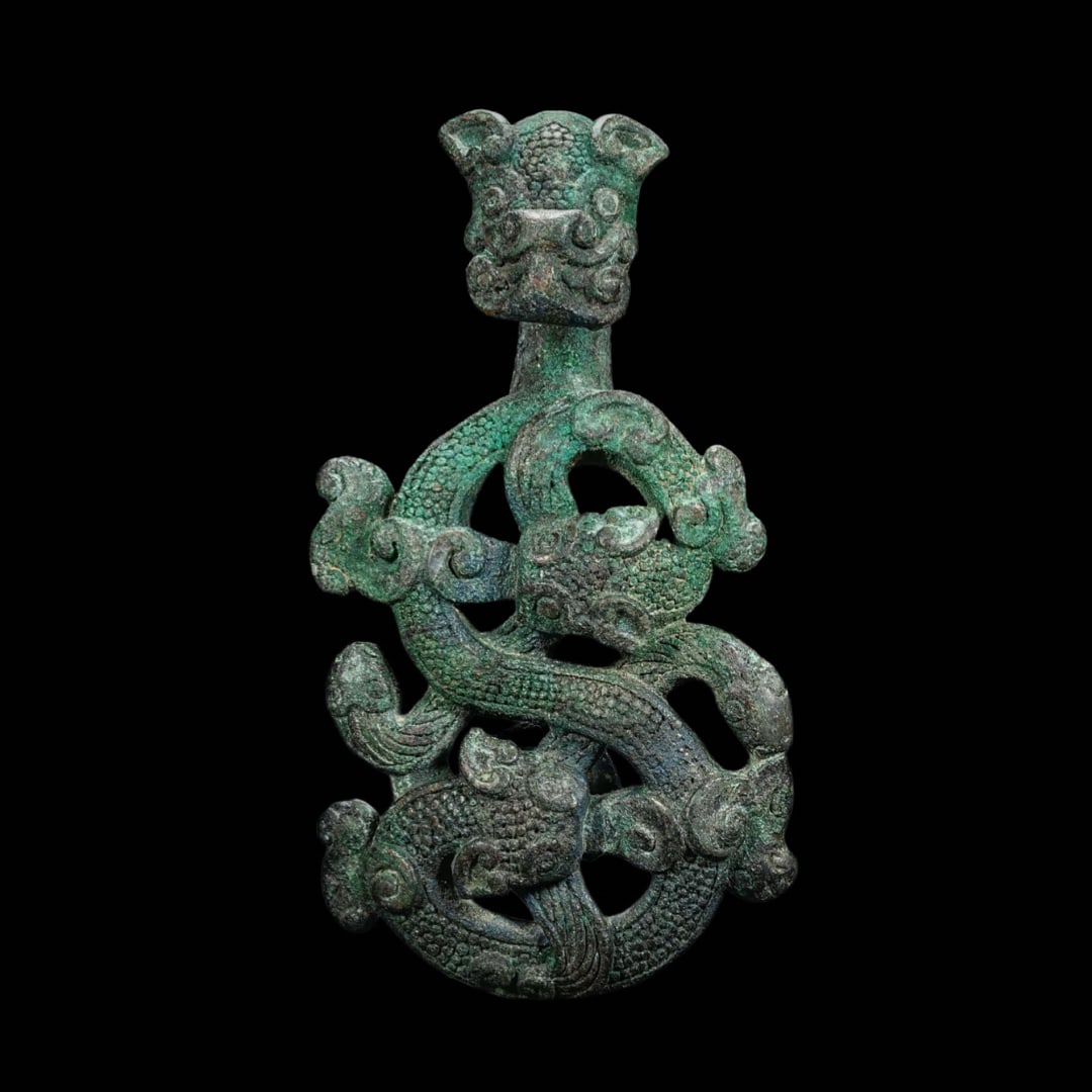 Han Dynasty Bronze Tiger-Form Belt Hook (1 of 5)