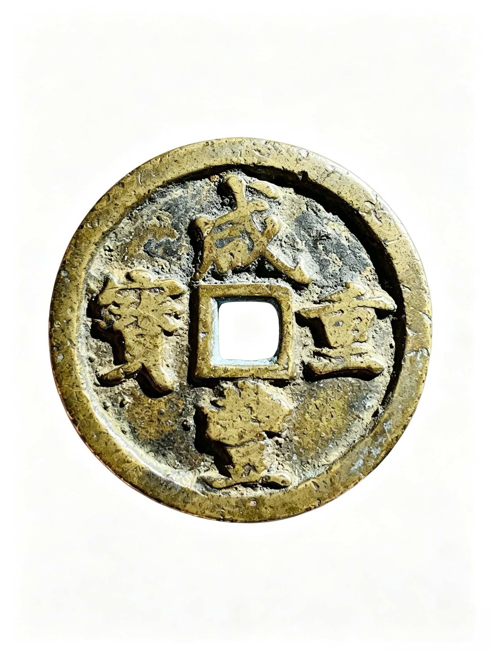 Xianfeng Zhongbao Fifty-Cash Coin, Baohe Mint, Qing Dynasty (1 of 5)