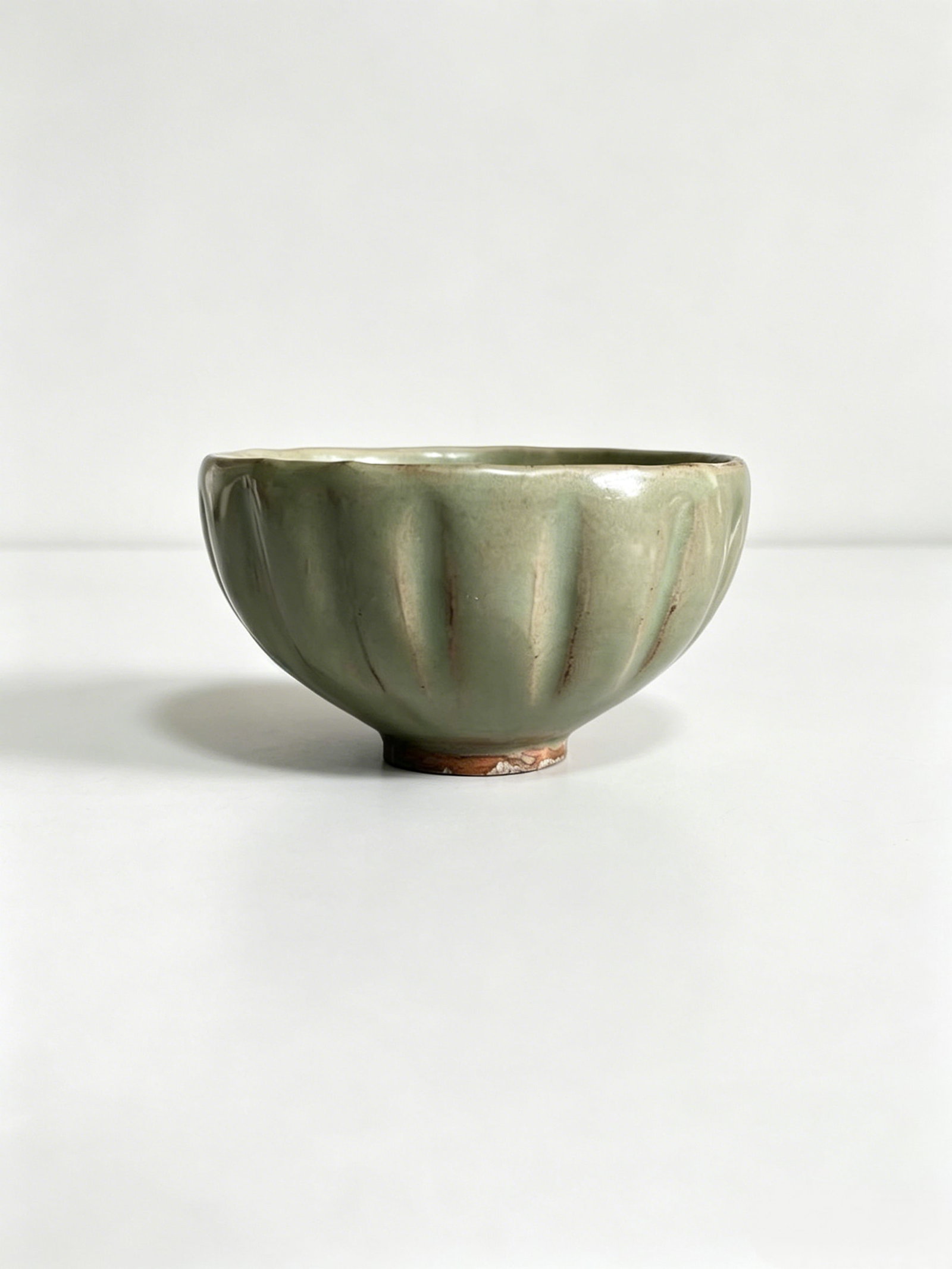 Longquan Celadon Lotus-Petal Floral Rim Cup (1 of 5)