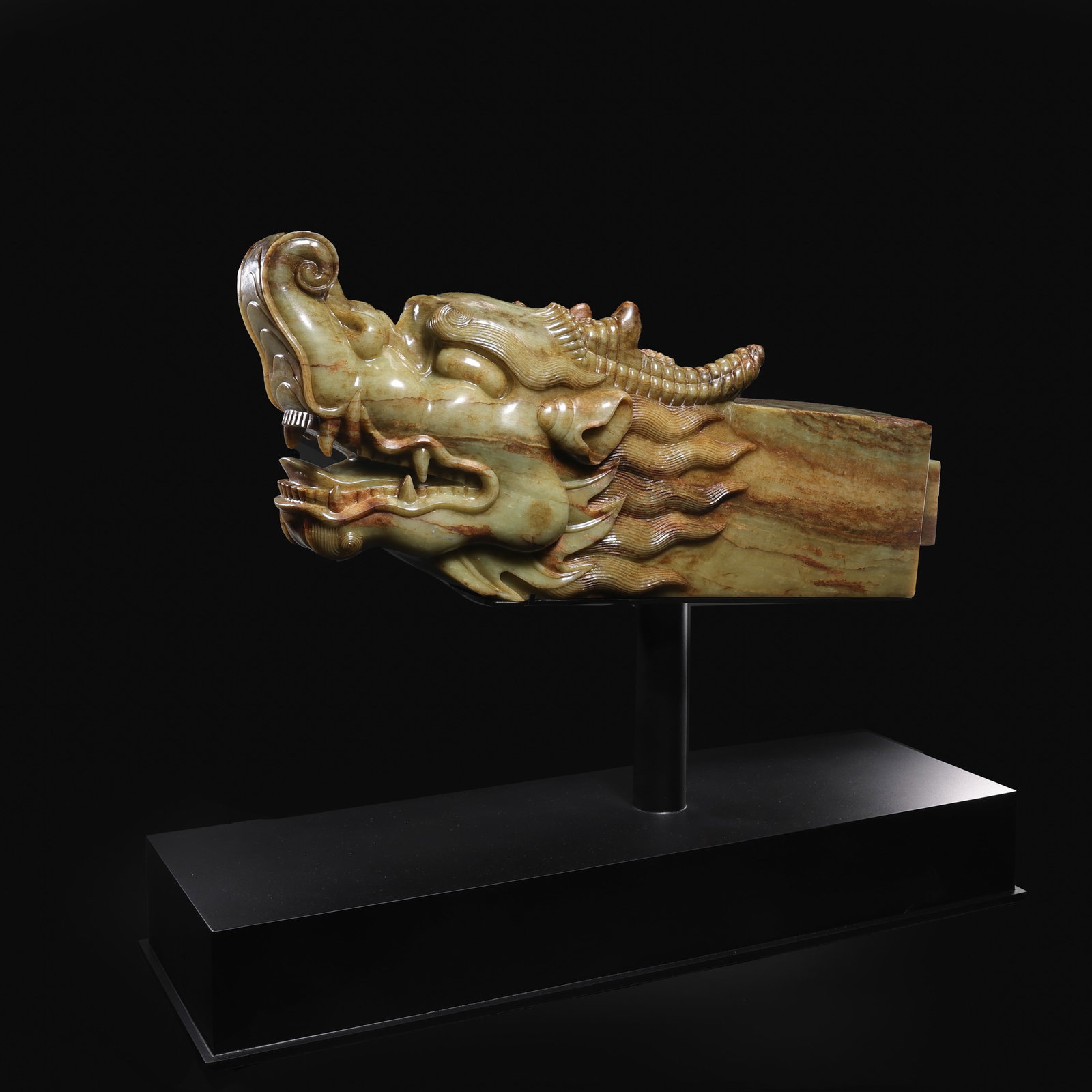 Chinese Tang Dynasty Hetian Jade Dragon Head (1 of 7)