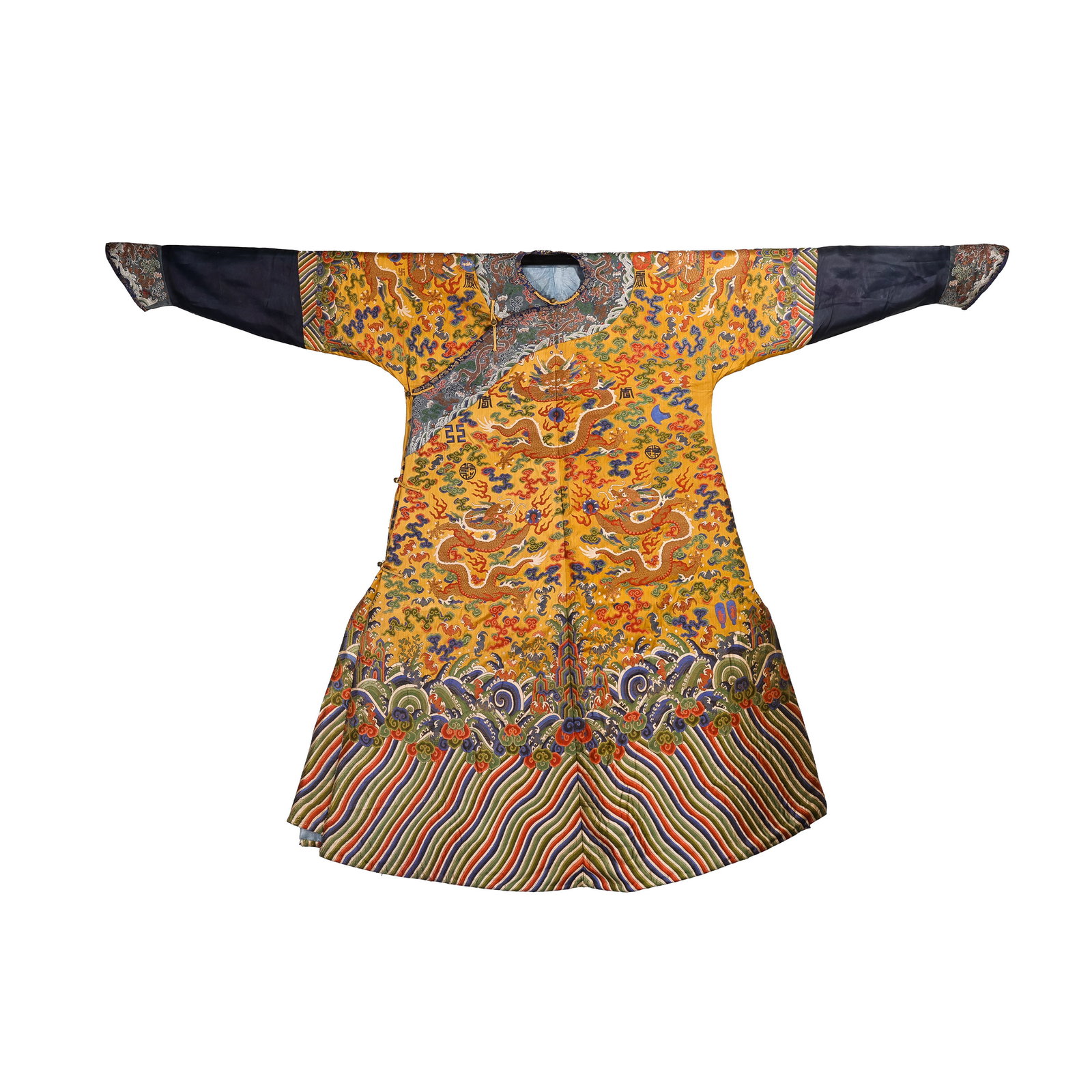 Chinese Qing Dynasty kesi dragon robe (1 of 8)