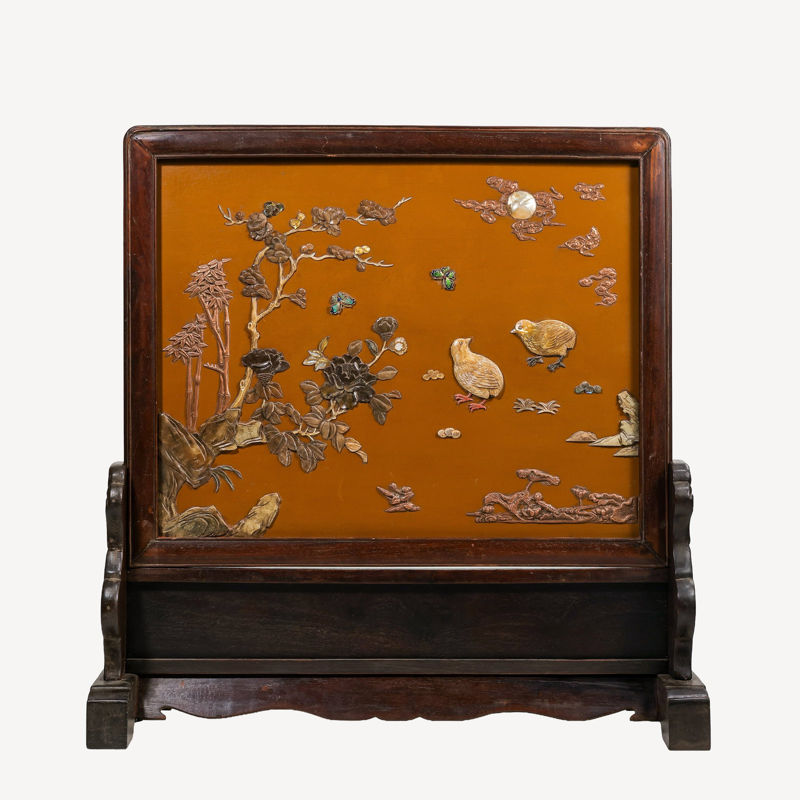 Chinese Qing Dynasty Multi-treasure Screen (1 of 5)