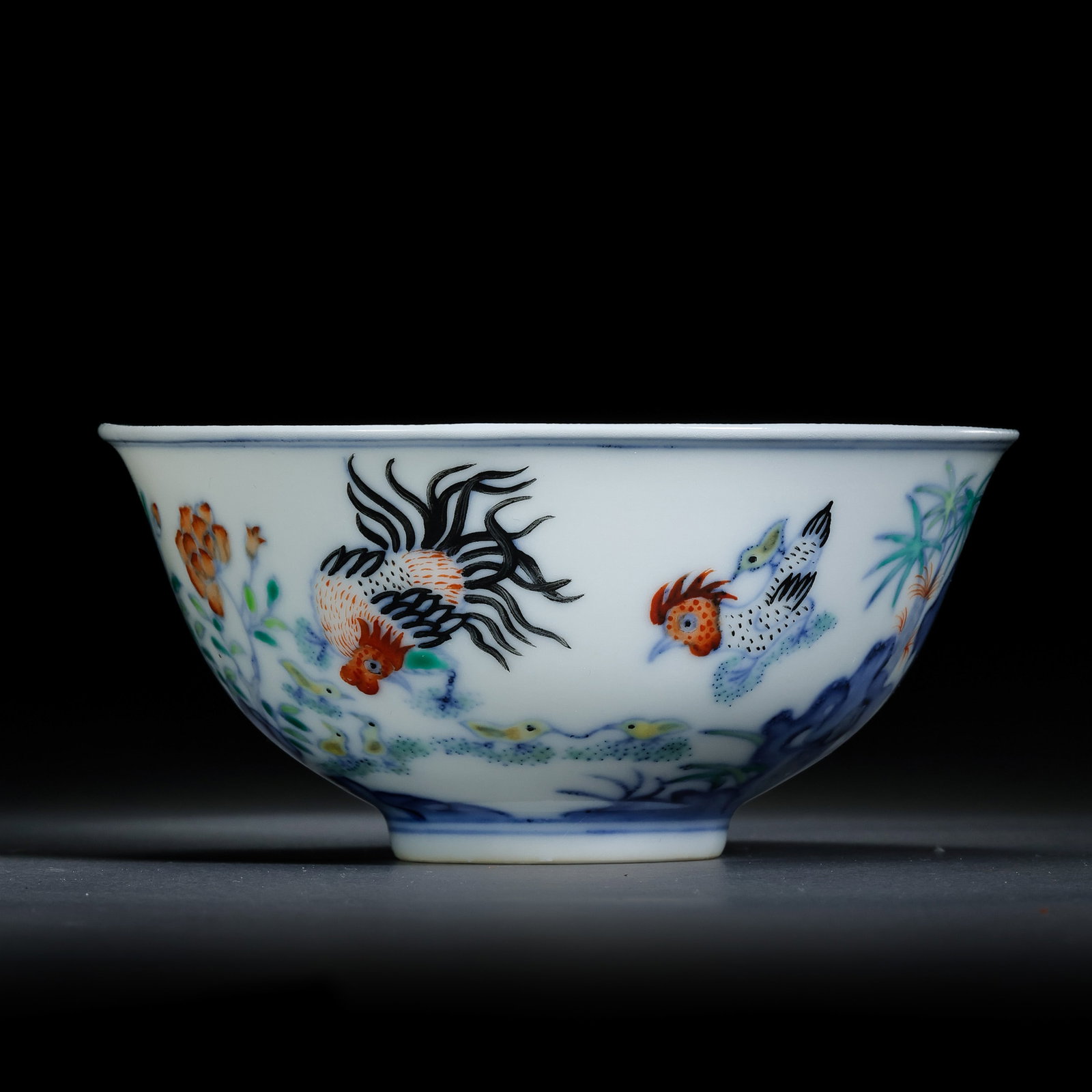 Blue and white porcelain bowl from the Yongzheng period of the Qing Dynasty, China (1 of 9)