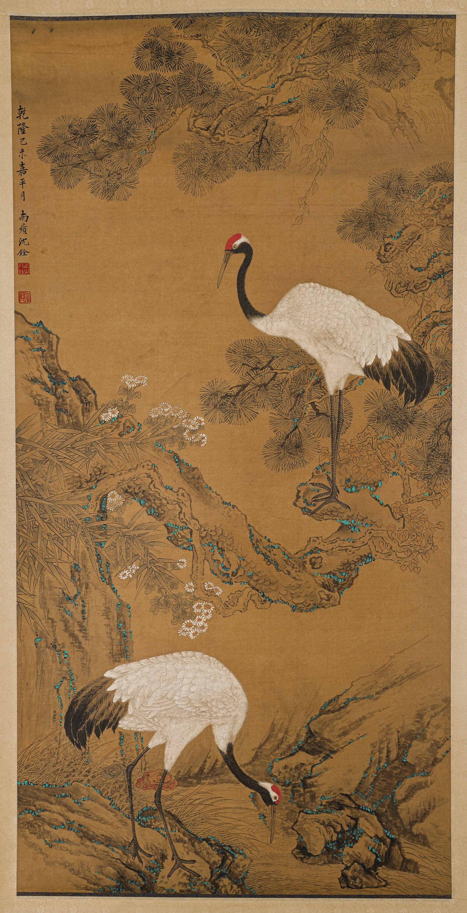 Shen Shuan, "Double Cranes" - 4